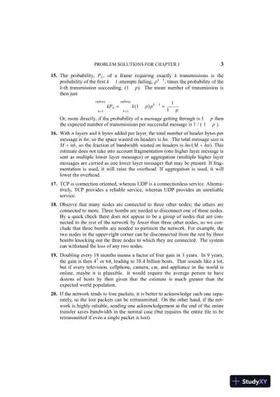 Solution Manual For Computer Networks, 5th Edition - Page 5 preview image