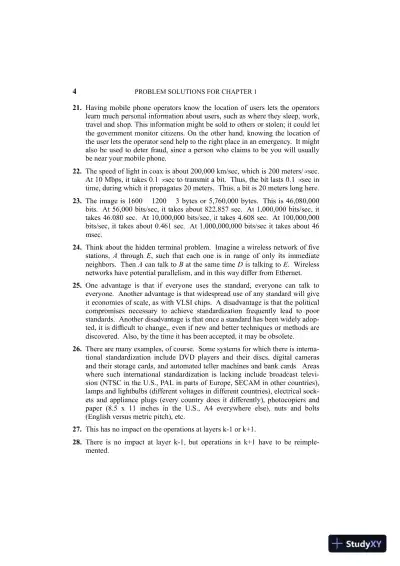Solution Manual For Computer Networks, 5th Edition - Page 6 preview image