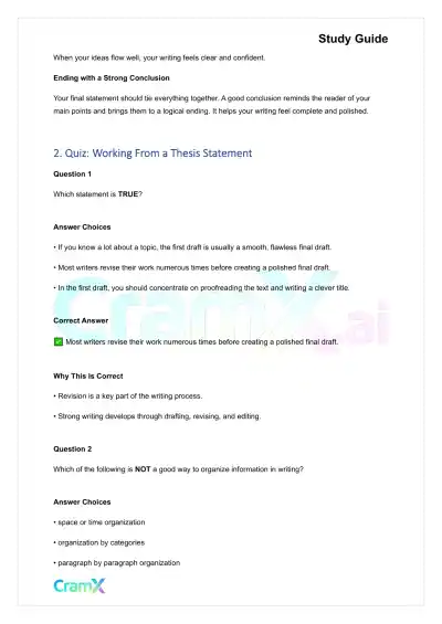 Writing - Writing From Introduction to Conclusion - Page 2 preview image