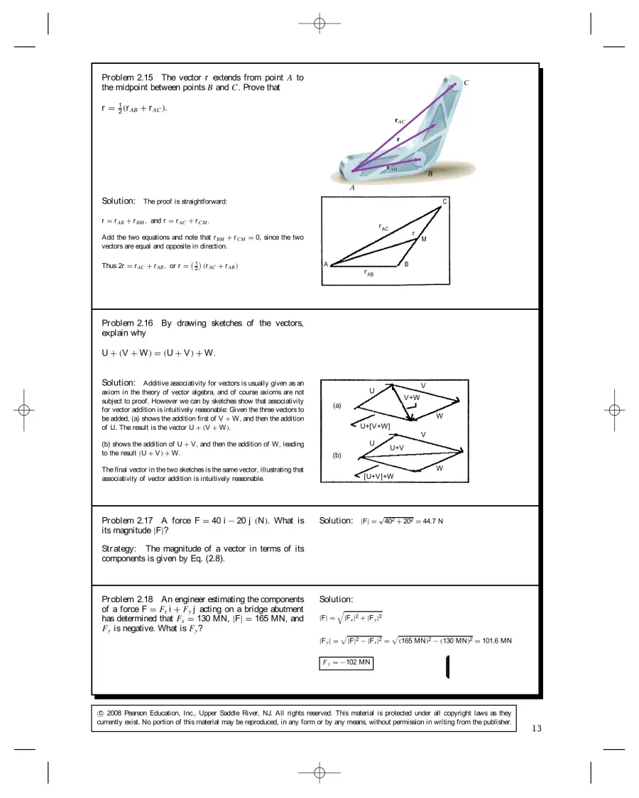 Solution Manual For Engineering Mechanics: Statics, 5th Edition, page 14