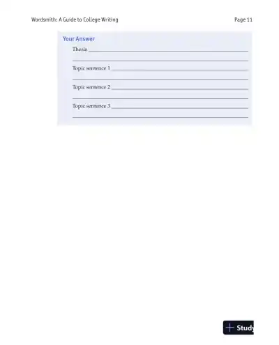 Wordsmith: A Guide to College Writing, 7th Edition Solution Manual - Page 13 preview image