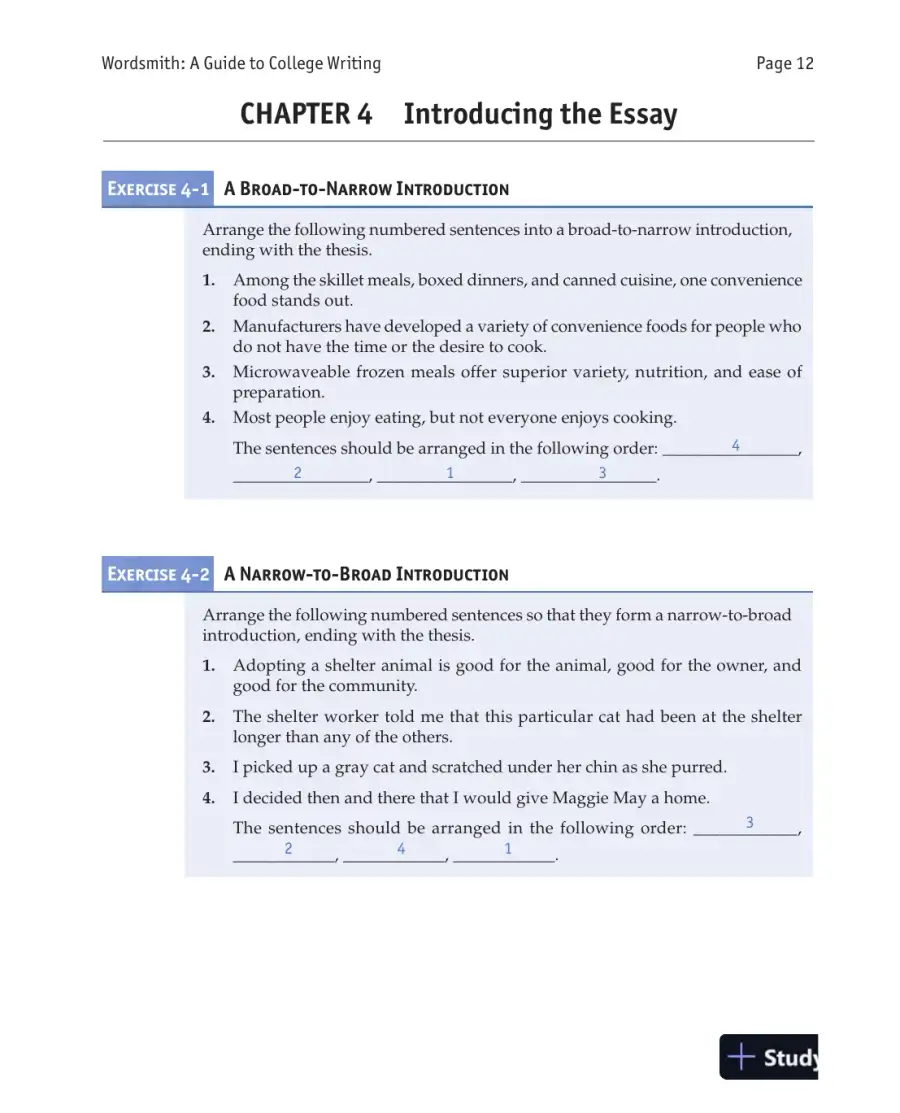 Wordsmith: A Guide to College Writing, 7th Edition Solution Manual, page 14