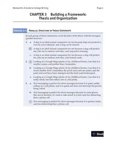 Wordsmith: A Guide to College Writing, 7th Edition Solution Manual - Page 6 preview image