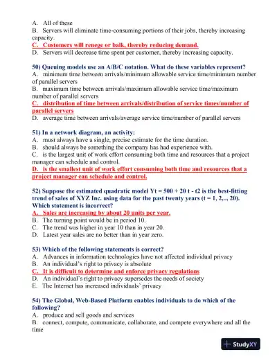 BUS 475 Final Exam - Page 11 preview image