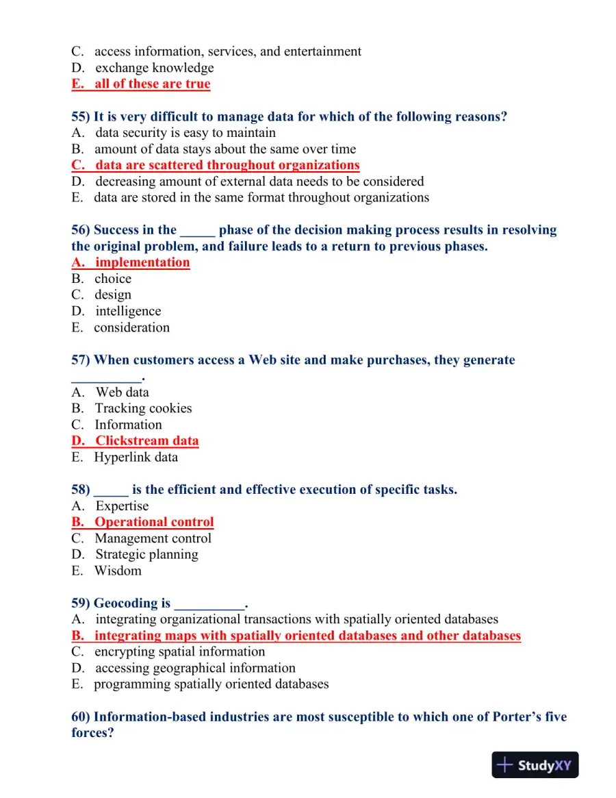 BUS 475 Final Exam, page 12