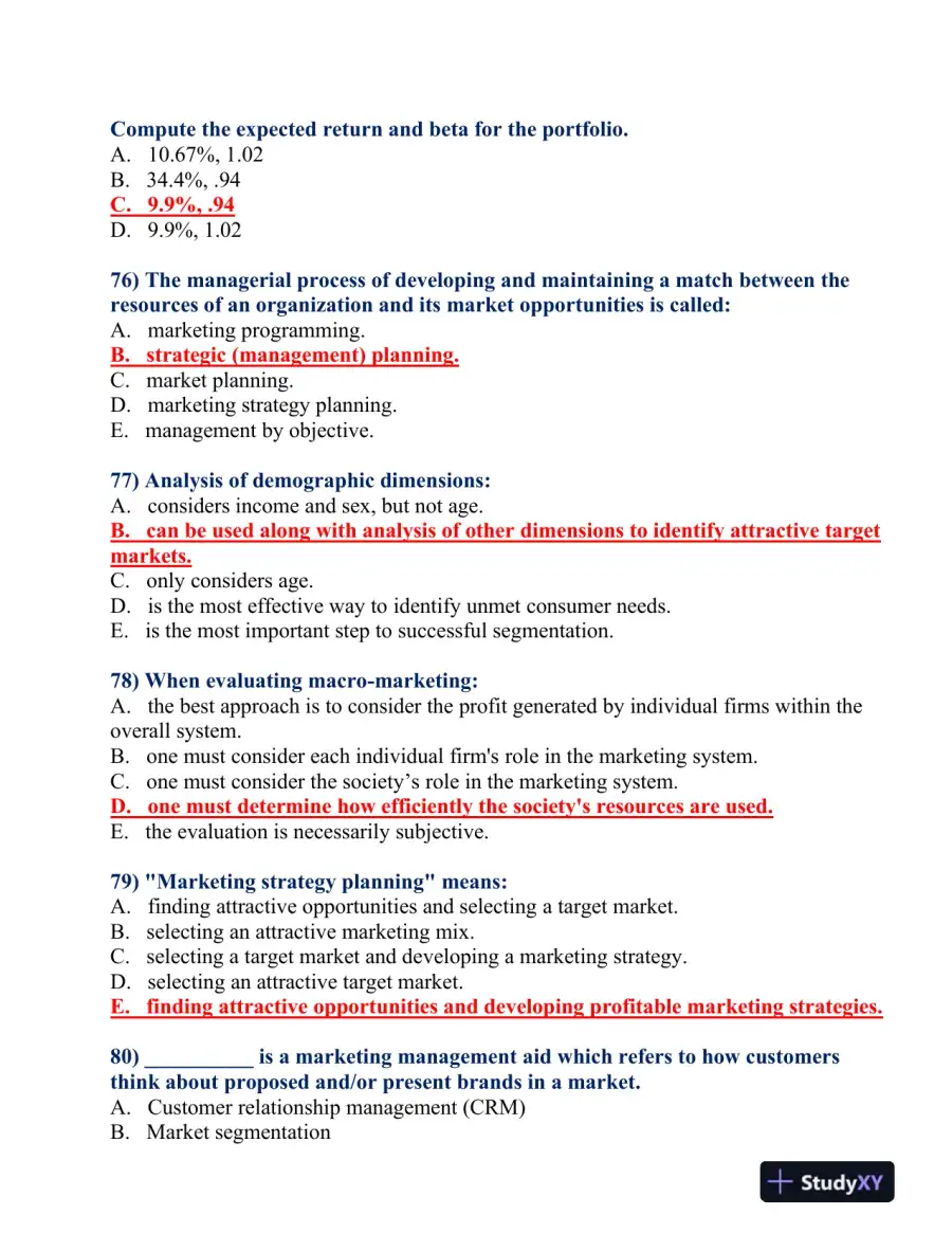 BUS 475 Final Exam, page 16