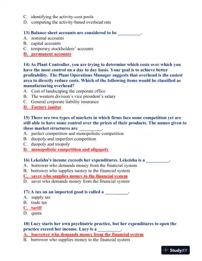 BUS 475 Final Exam - Page 4 preview image