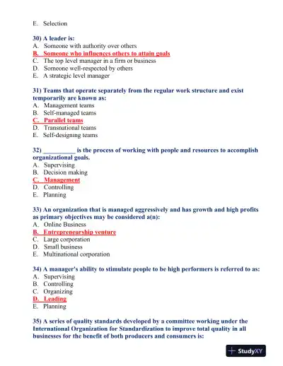 BUS 475 Final Exam - Page 7 preview image