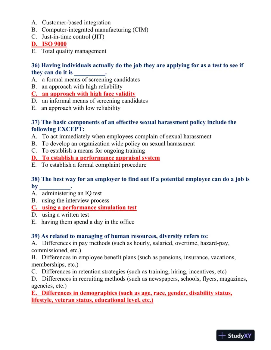 BUS 475 Final Exam, page 8