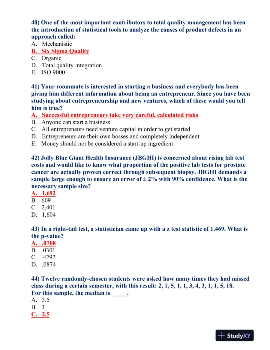 BUS 475 Final Exam, page 9