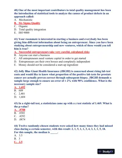 BUS 475 Final Exam - Page 9 preview image