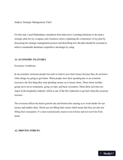 Strategic Management, Task3 - Page 3 preview image