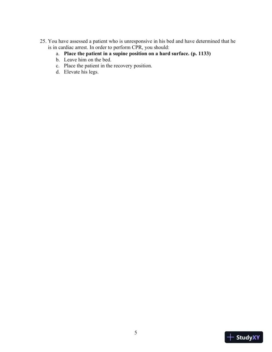 Test Bank For Emergency Care, 12th Edition, page 6