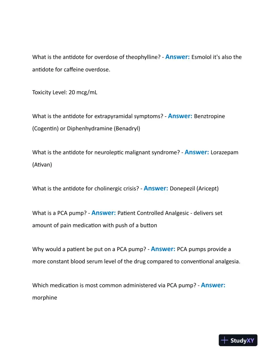 2023 HESI Pharmacology Final Exam With Answers (155 Solved Questions), page 10