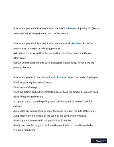 2023 HESI Pharmacology Final Exam With Answers (155 Solved Questions) - Page 3 preview image