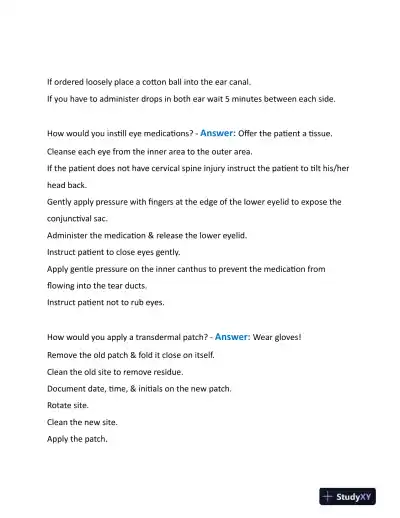 2023 HESI Pharmacology Final Exam With Answers (155 Solved Questions) - Page 4 preview image