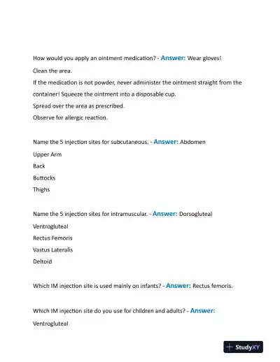 2023 HESI Pharmacology Final Exam With Answers (155 Solved Questions) - Page 5 preview image