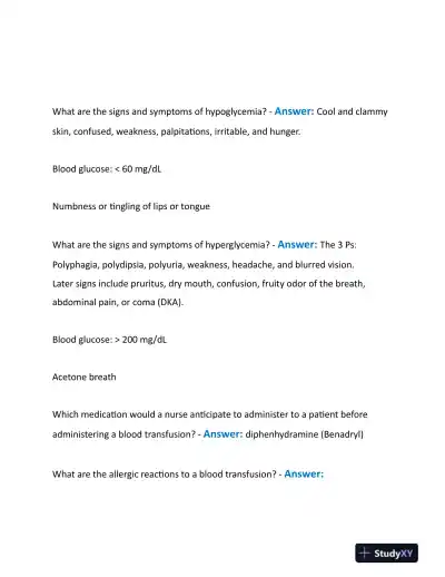 2023 HESI Pharmacology Final Exam With Answers (155 Solved Questions) - Page 7 preview image
