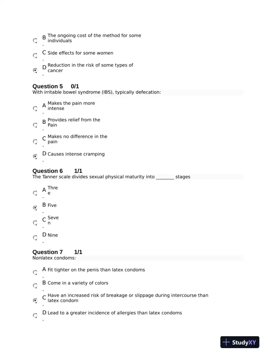 NURS6552 Prenatal Health Final Exam With Answers (100 Solved Questions), page 4