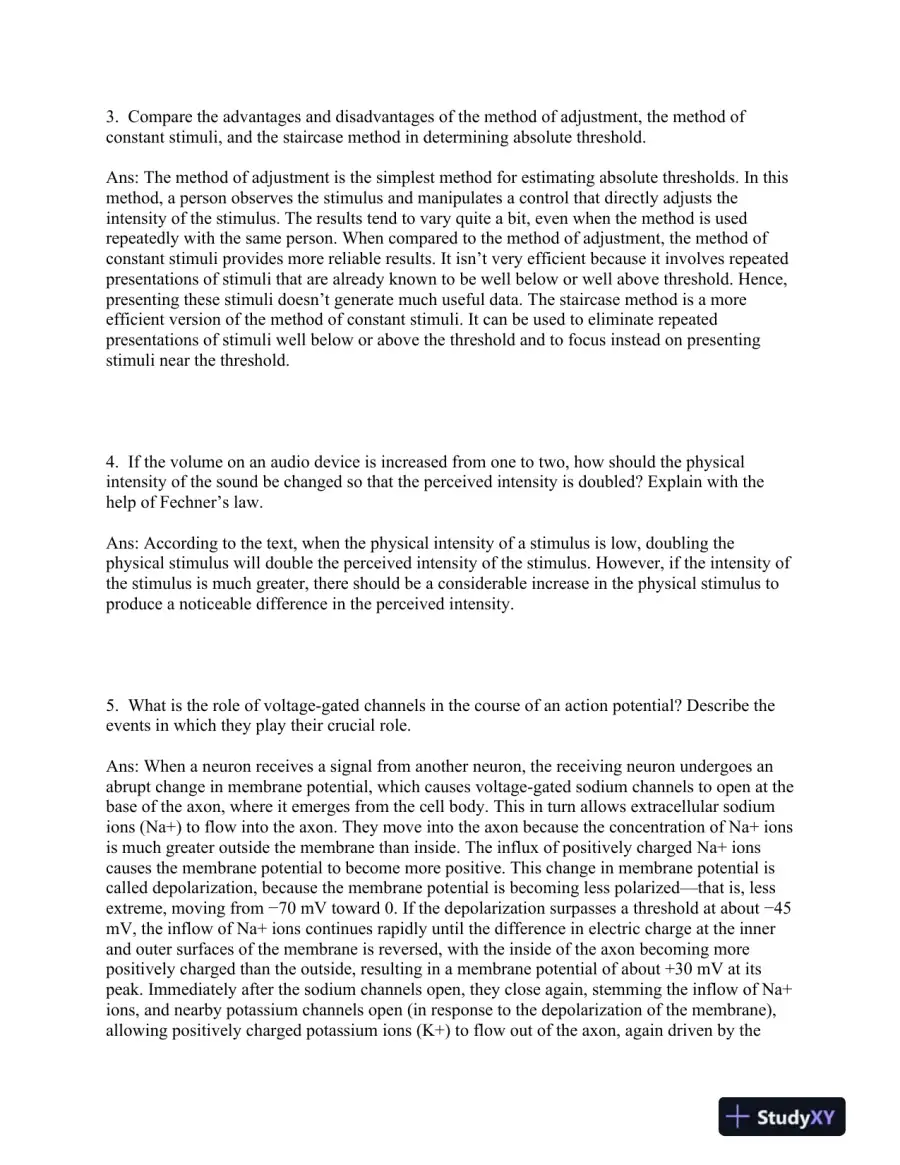 Sensation and Perception Second Edition Test Bank, page 3