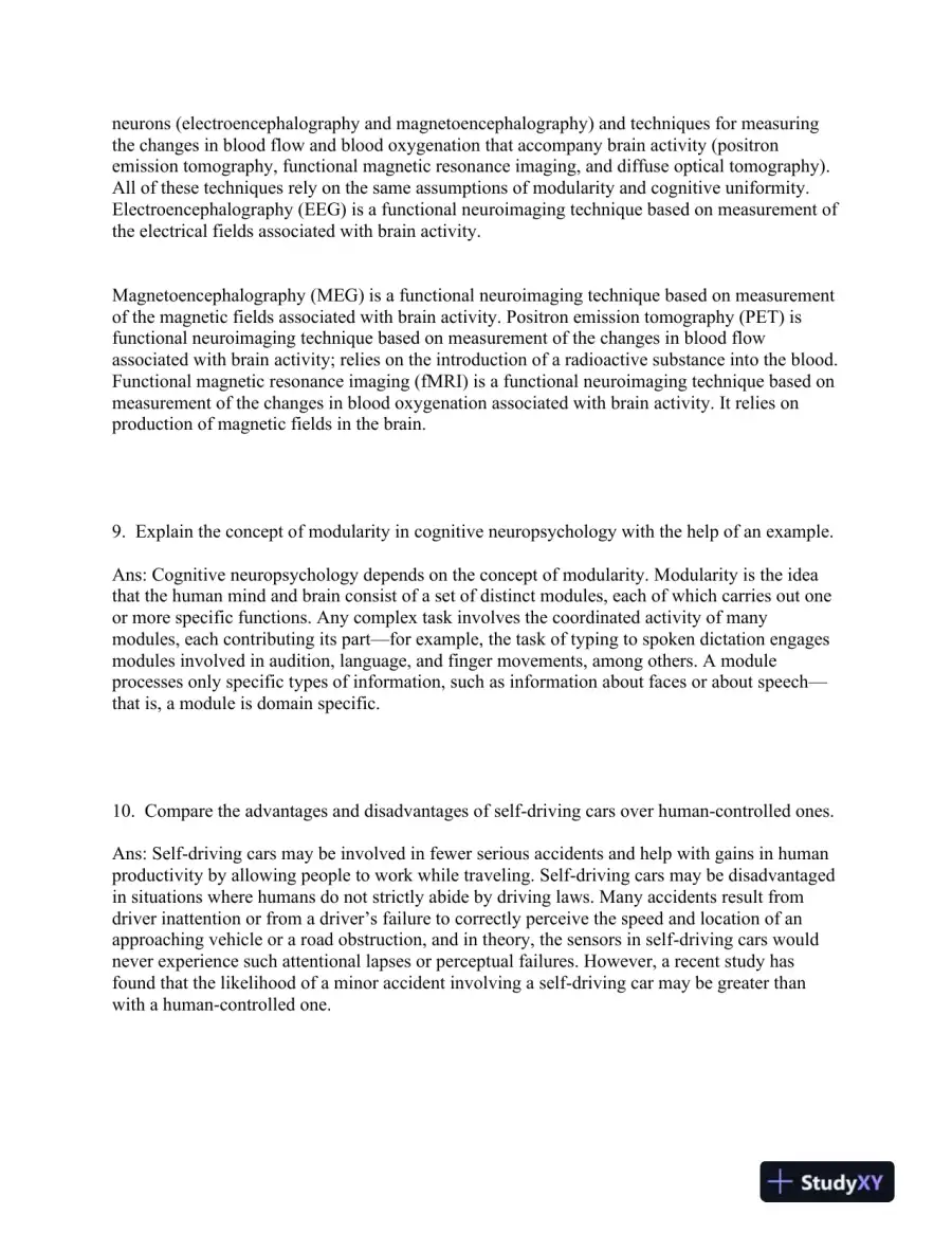 Sensation and Perception Second Edition Test Bank, page 5