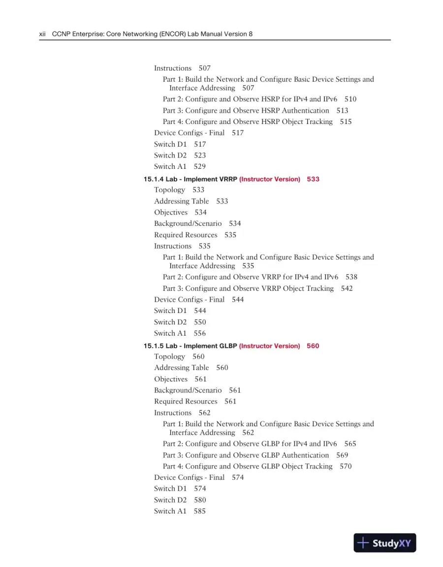 Solution Manual for CCNP Enterprise: Core Networking (ENCOR) v8 Lab Manual, 2nd Edition, page 11