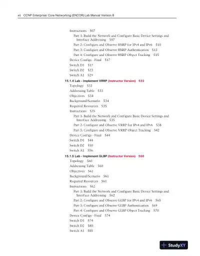 Solution Manual for CCNP Enterprise: Core Networking (ENCOR) v8 Lab Manual, 2nd Edition - Page 11 preview image