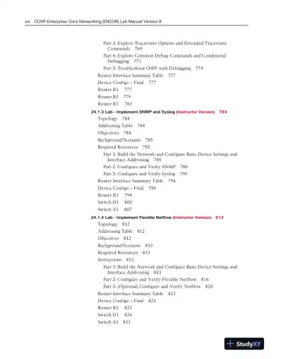 Solution Manual for CCNP Enterprise: Core Networking (ENCOR) v8 Lab Manual, 2nd Edition - Page 15 preview image