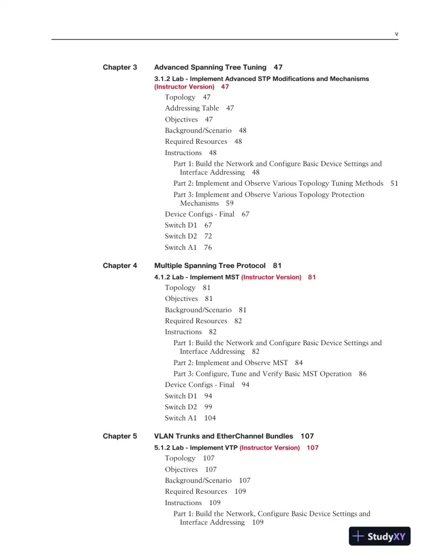 Solution Manual for CCNP Enterprise: Core Networking (ENCOR) v8 Lab Manual, 2nd Edition, page 4