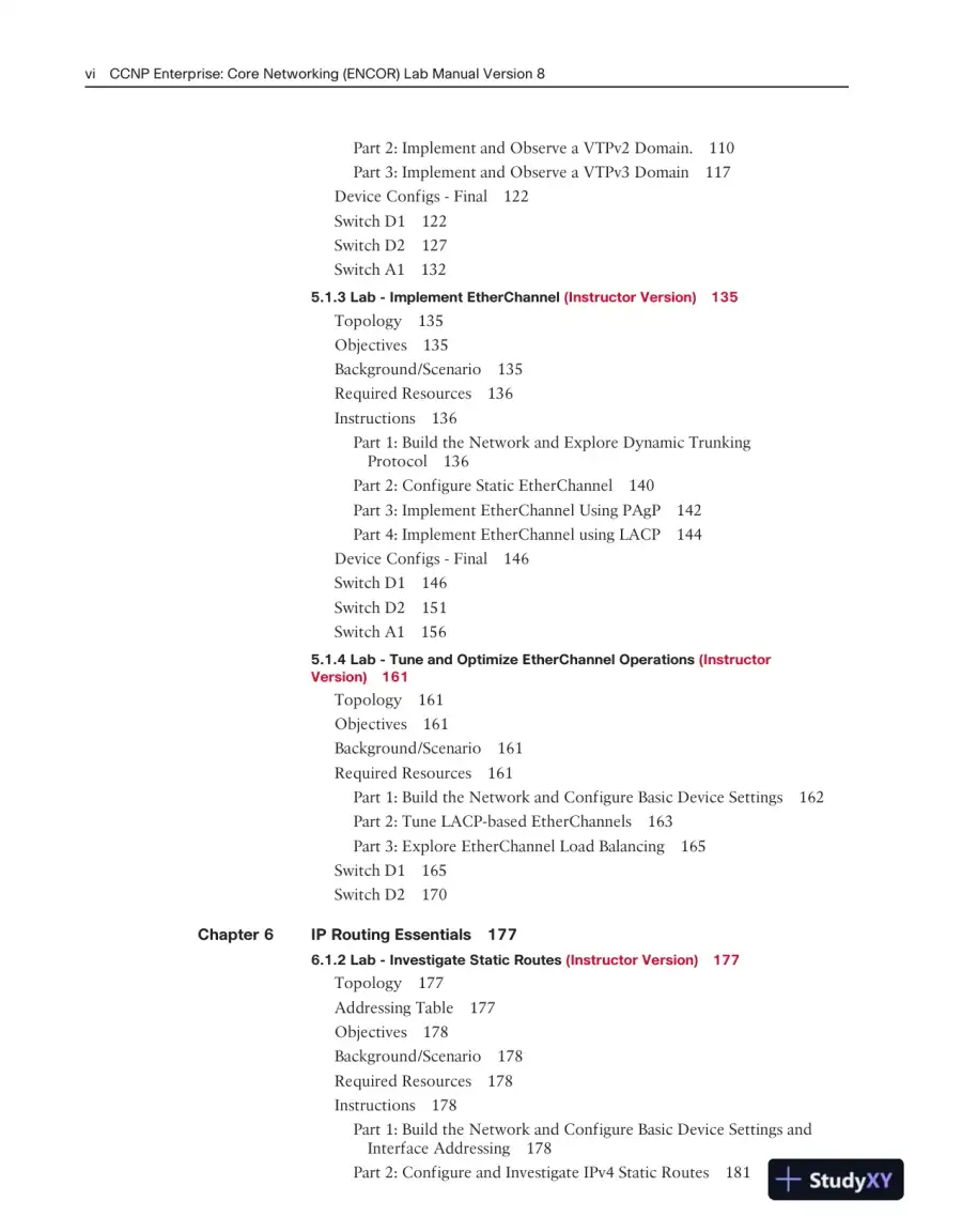 Solution Manual for CCNP Enterprise: Core Networking (ENCOR) v8 Lab Manual, 2nd Edition, page 5