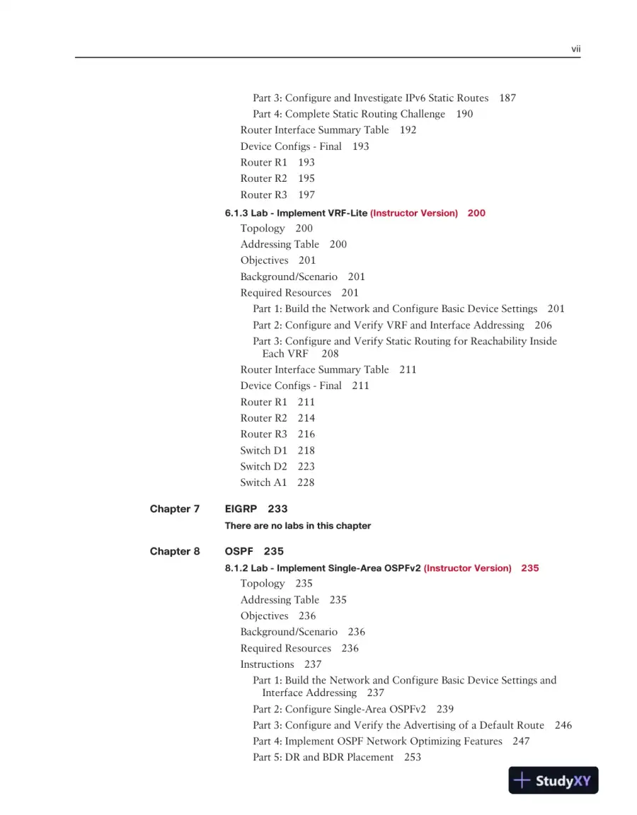 Solution Manual for CCNP Enterprise: Core Networking (ENCOR) v8 Lab Manual, 2nd Edition, page 6