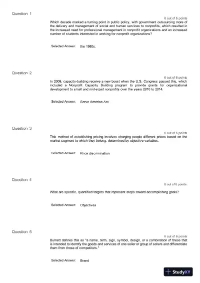 Liberty University BUSI 409 Midterm Exam Complete Solution Correct Answer Key - Page 3 preview image