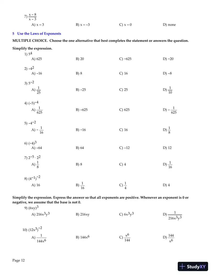Test Bank for Algebra And Trigonometry, 11th Edition, page 13