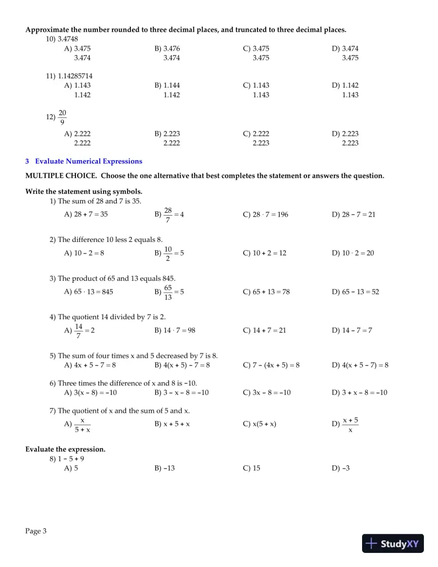Test Bank for Algebra And Trigonometry, 11th Edition, page 4