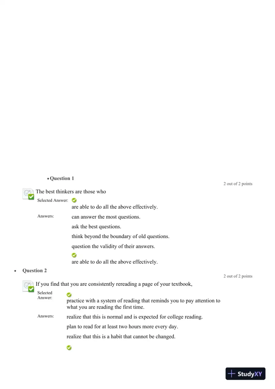 Liberty University CLST 100 Quiz 2 Correct Answers!!!, page 4
