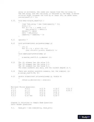 Data Structures and Other Objects Using C++ 4th Edition Solution Manual - Page 7 preview image