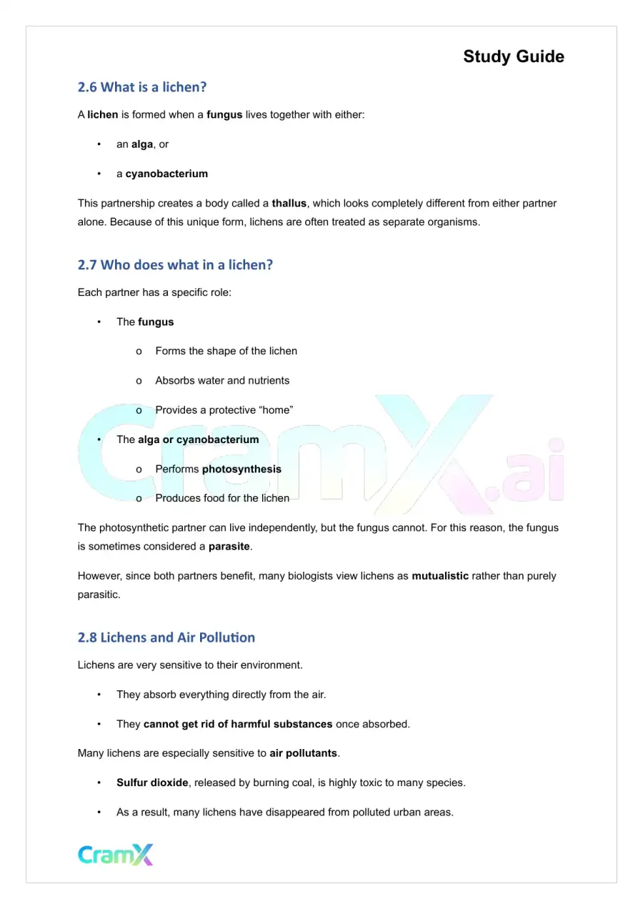 Plant Biology - Fungi Not Plants, page 5