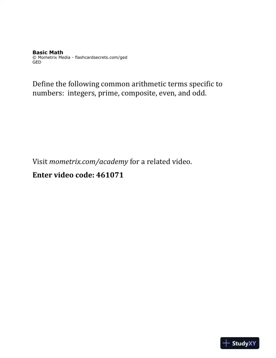 GED Exam Flashcard Study System: GED Test Practice Questions and Review (2020), page 5