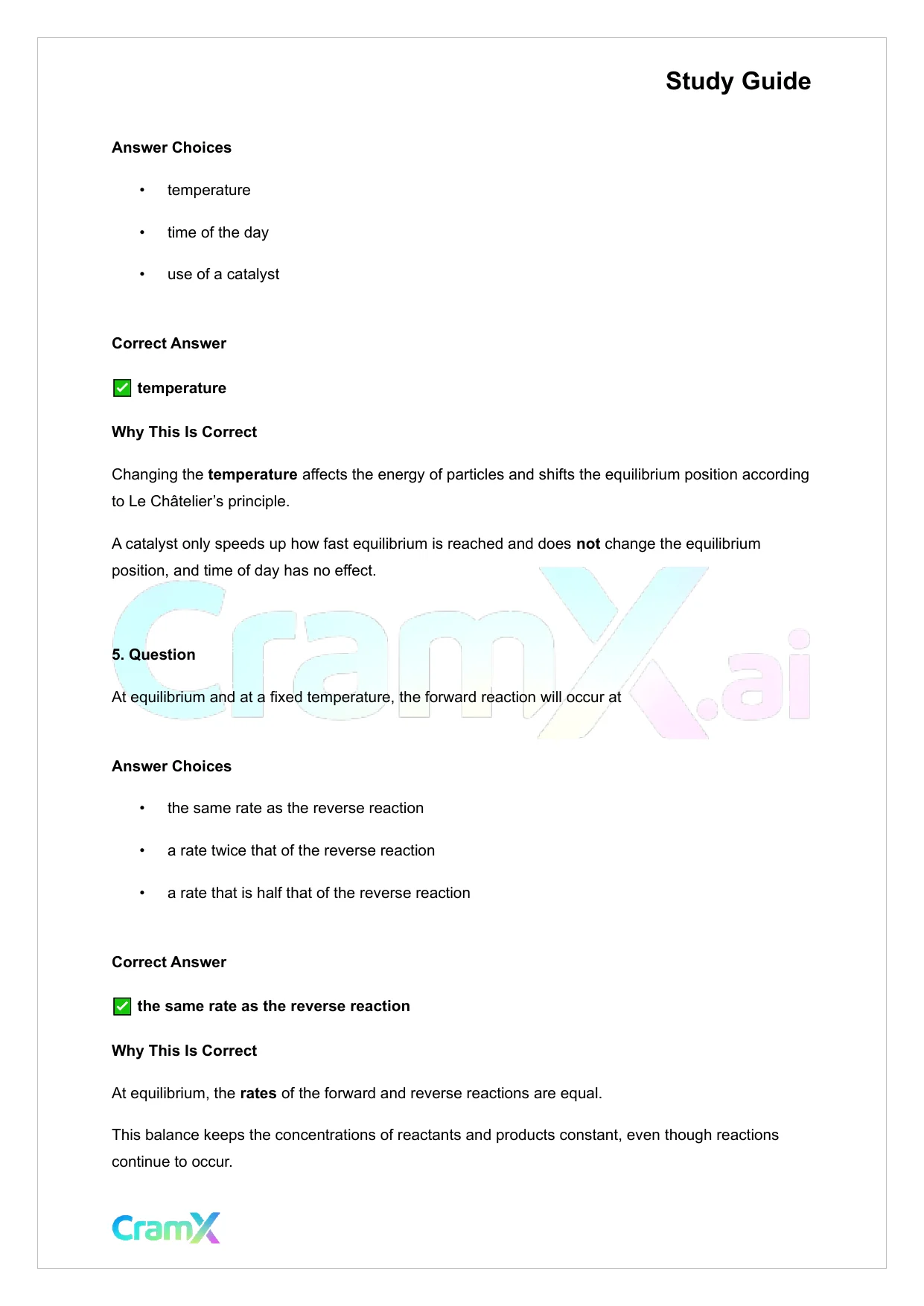Chemistry - Equilibrium - Page 3 preview image