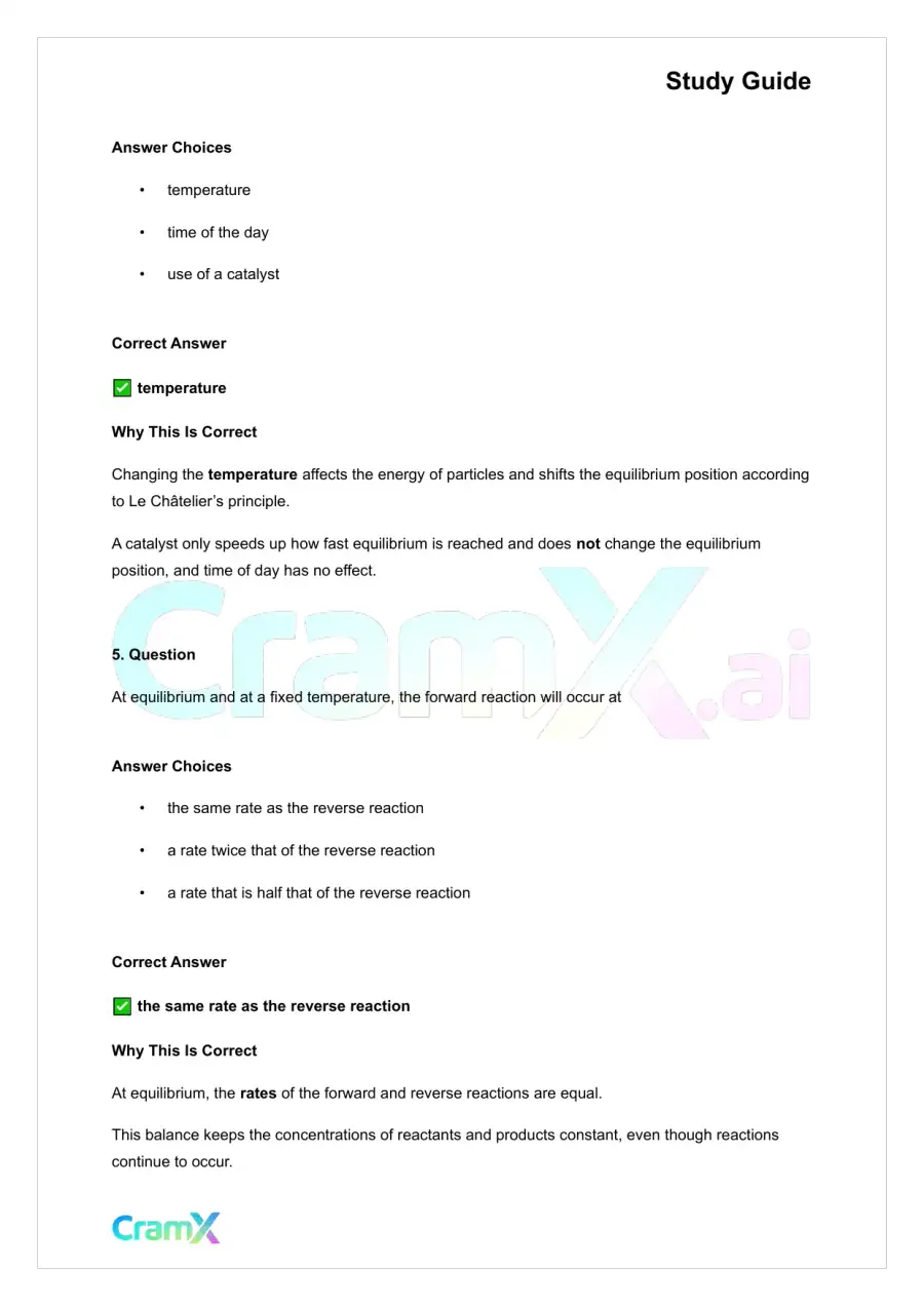 Chemistry - Equilibrium, page 3