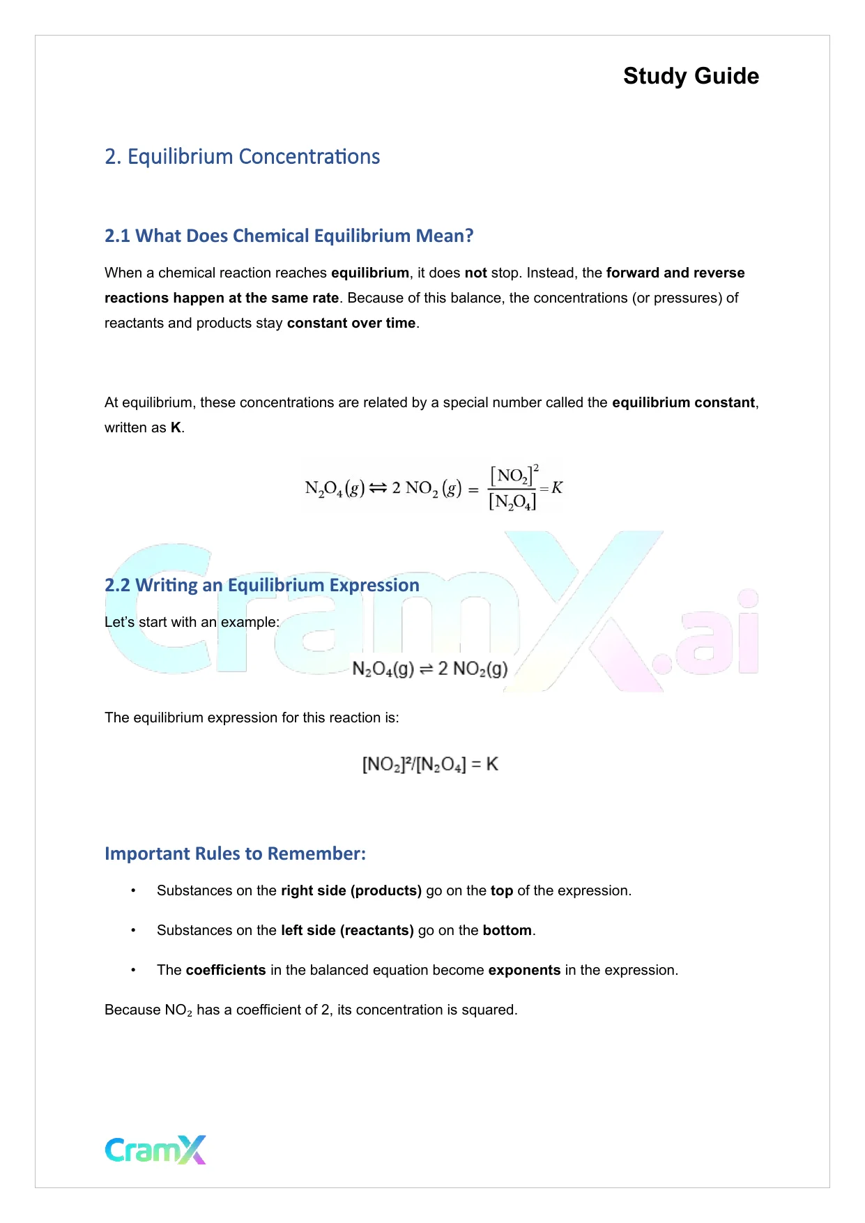 Chemistry - Equilibrium - Page 4 preview image