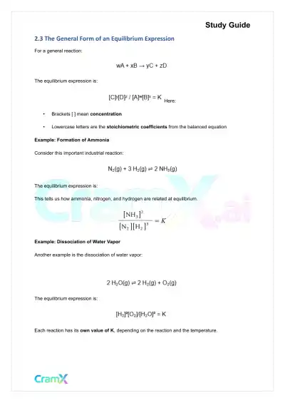 Chemistry - Equilibrium - Page 5 preview image