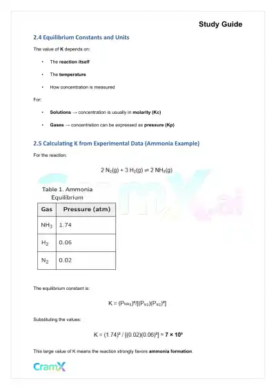 Chemistry - Equilibrium - Page 6 preview image