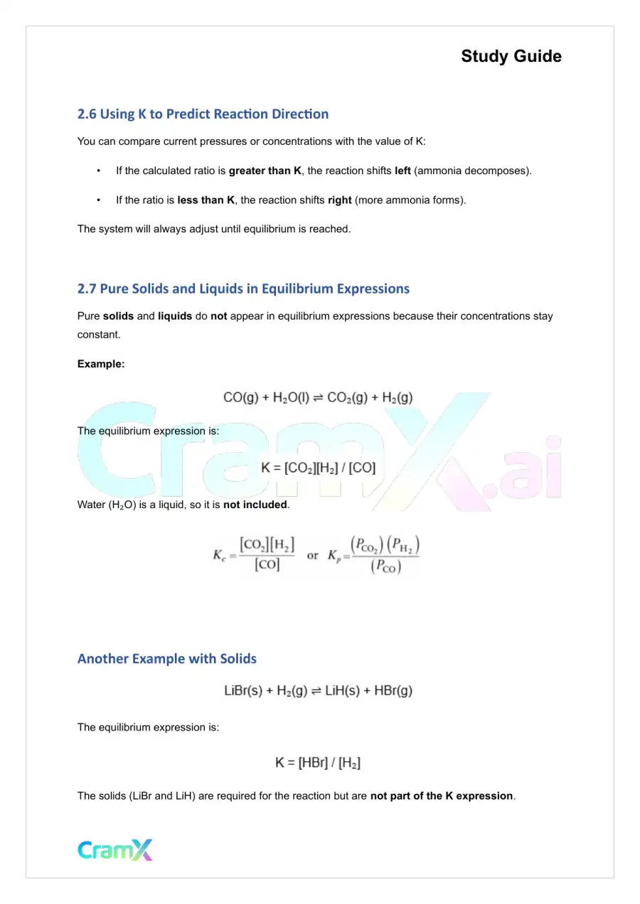 Chemistry - Equilibrium, page 7