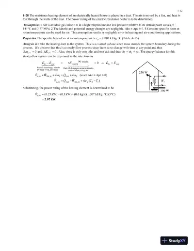 Solution Manual For Heat And Mass Transfer: Fundamentals And Applications, 5th Edition - Page 13 preview image