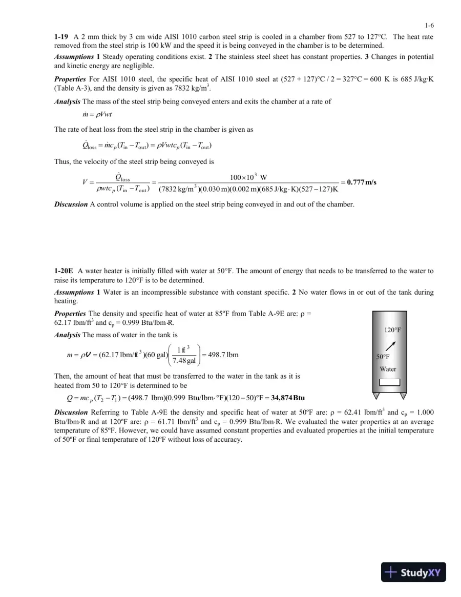 Solution Manual For Heat And Mass Transfer: Fundamentals And Applications, 5th Edition, page 7