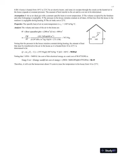 Solution Manual For Heat And Mass Transfer: Fundamentals And Applications, 5th Edition - Page 8 preview image