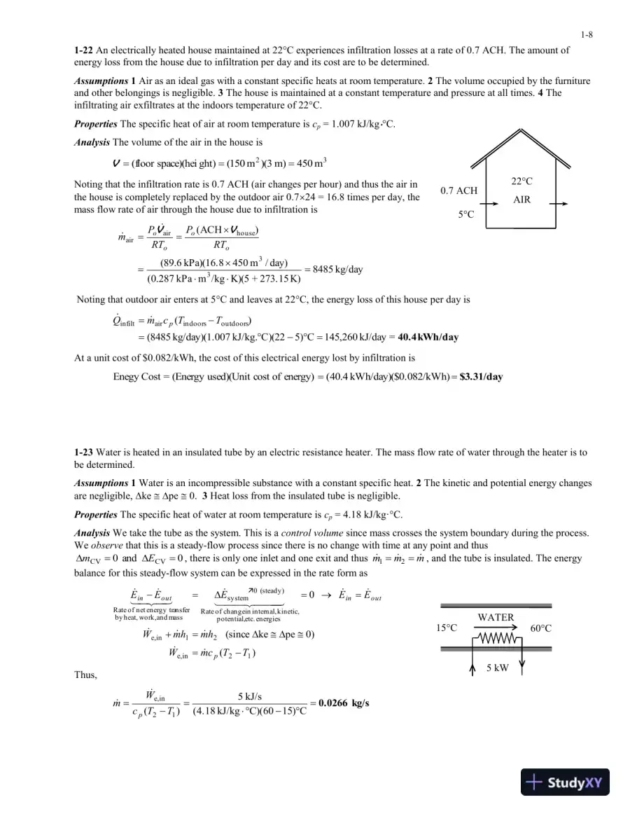 Solution Manual For Heat And Mass Transfer: Fundamentals And Applications, 5th Edition, page 9