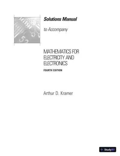 Solution Manual for Mathematics for Electricity and Electronics, 4th Edition - Page 1 preview image