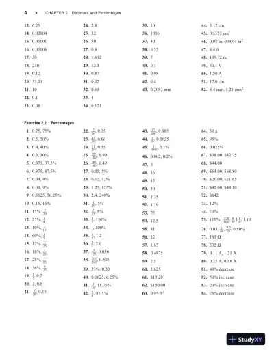 Solution Manual for Mathematics for Electricity and Electronics, 4th Edition - Page 10 preview image
